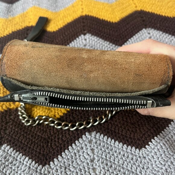 Harley Davidson Genuine Leather Wallet with Chain - Picture 2 of 4